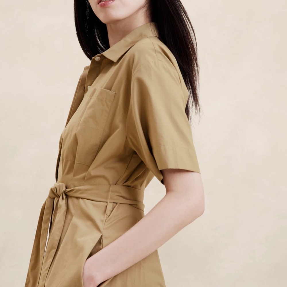 Banana Republic Factory Poplin Midi Shirtdress - Size S